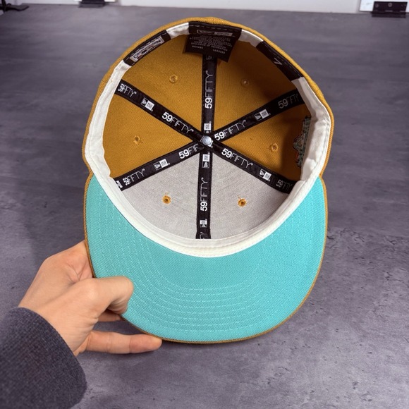 Hat Club Arizona Diamondbacks New Era Cap 7 Wheat Brown Teal‎ Viper Snake RARE